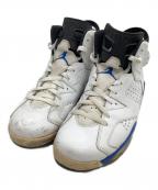 NIKEナイキ）の古着「Nike Air Jordan 6 Retro "Sport Blue AIR JORDAN」｜ホワイト×ブルー