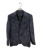 TAGLIATOREタリアトーレ）の古着「PINO LERARIO LINEN×COTTON 2B JACKET／ピーノ・レラリオ リネン×コットン 2ボタンジャケット」｜ネイビー