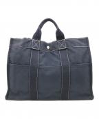 HERMESエルメス）の古着「ドーヴィルMM ハンドバッグ」｜ネイビー