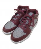 NIKEナイキ）の古着「GS Air Jordan 1 Mid」｜グレー×レッド
