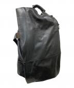Cote&Cielコートエシエル）の古着「ISAR M ALIAS COWHIDE LEATHER レザーバッグパック」｜ブラック
