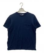 HERMESエルメス）の古着「H刺繍ポケットTシャツ」｜ネイビー