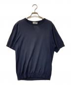 JOHN SMEDLEYジョンスメドレー）の古着「Crew Neck T」｜ネイビー